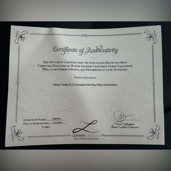 ❗️SALE❗️LOT 1288 24K gold plated chanel vintage mini flap with XL CC - Picture 14 of 14